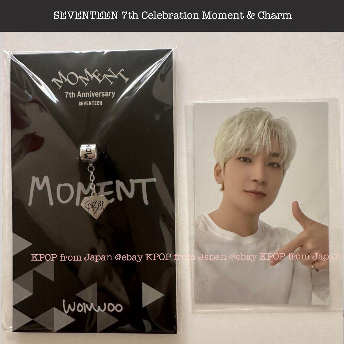 SEVENTEEN 7th Anniversary Moment Bracelet Charm Photocard Set Japan MD