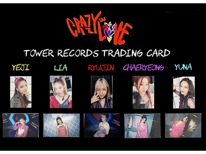 ITZY CRAZY IN LOVE Japan Tower Records Benefit Official Photo card Photocard POB