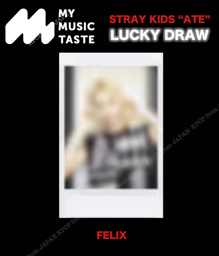 PRE STRAY KIDS ATE MMT LUCKY DRAW EVENT OFFIClAL POLAROID PHOTOCARD MYMUSICTASTE