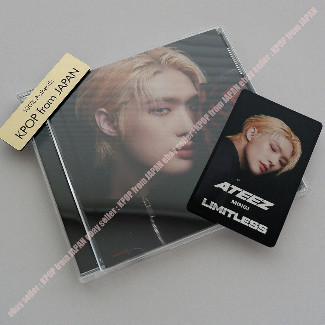 Chaqueta cambiadora oficial ATEEZ Limitless + CD estándar + tarjeta fotográfica de cupón HMV 