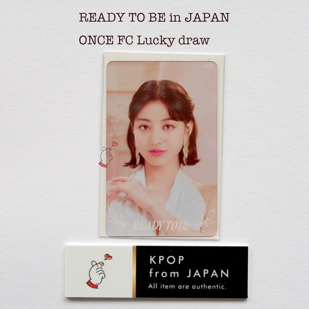 TWICE WORLD TOUR 'READY TO BE' en JAPÓN ONCE FC Tarjeta fotográfica oficial del sorteo 