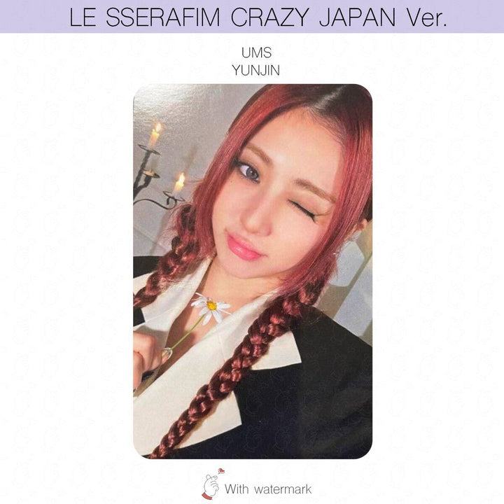 LE SSERAFIM CRAZY JAPAN ver. ALBUM POB LUCKY DRAW PHOTOCARD WEVERSE UMS HMV UNIT