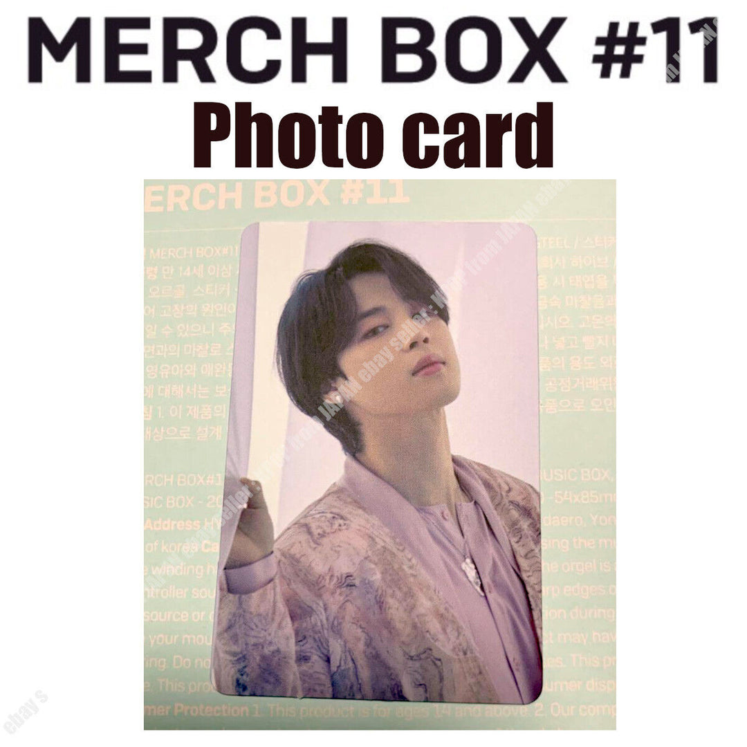 BTS MERCH BOX #11 Tarjeta fotográfica oficial PC 7 RM JIN SUGA J-HOPE JIMIN V JUNGKOOK 