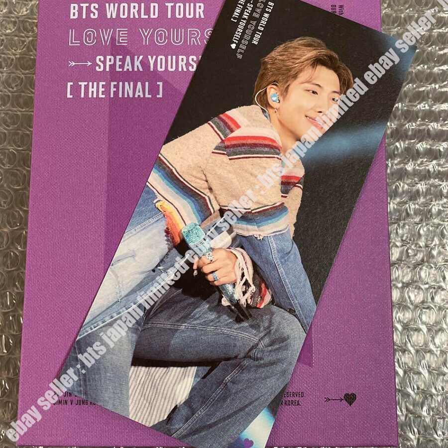 BTS Love Yourself SYS Final DIGITAL CODE Bookmark RM JIN SUGA JIMIN V JUNGKOOK