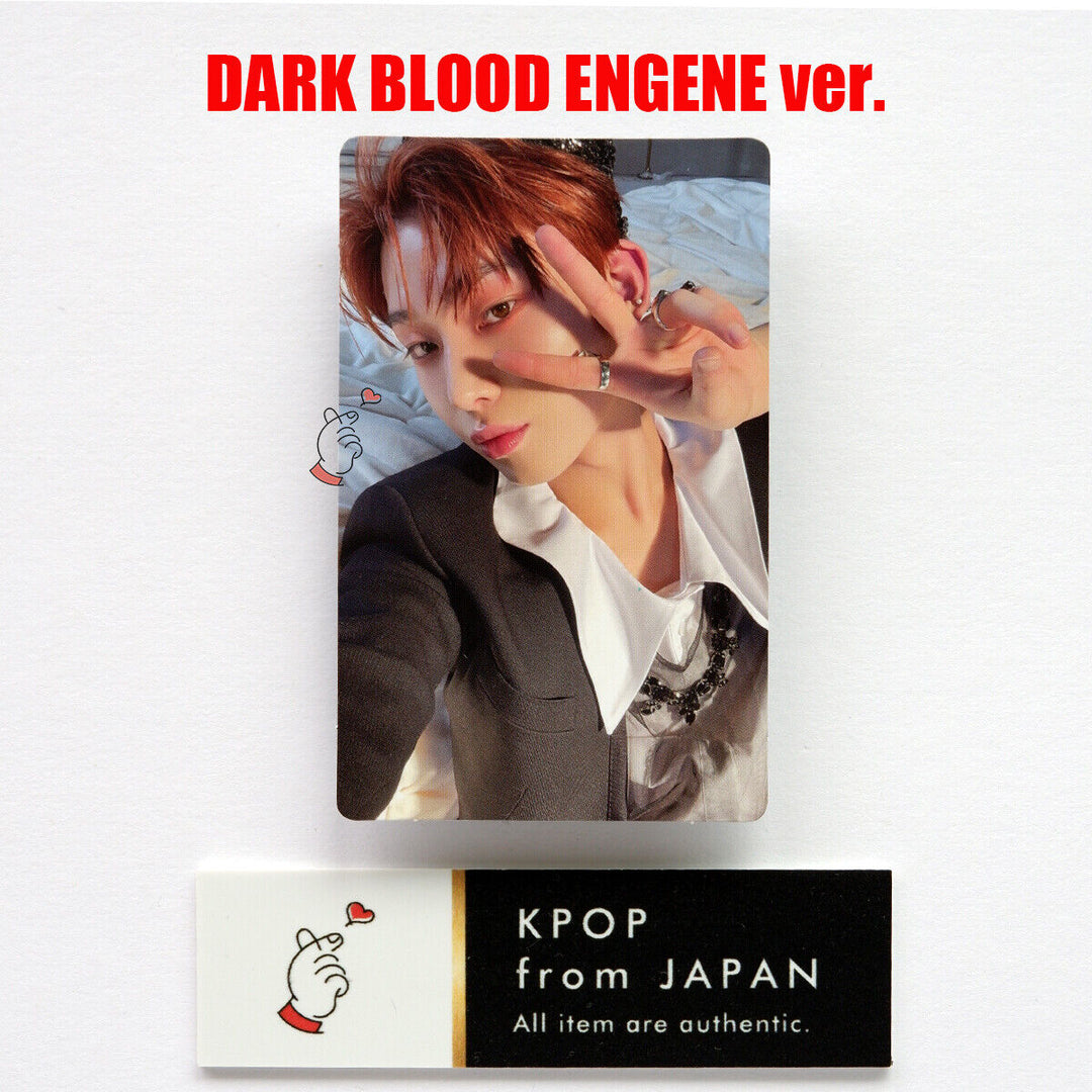 ENHYPEN DARK BLOOD ENGENE ver Tarjeta fotográfica oficial JUNGWON SUNGHOON HEESEUNG SUNOO 