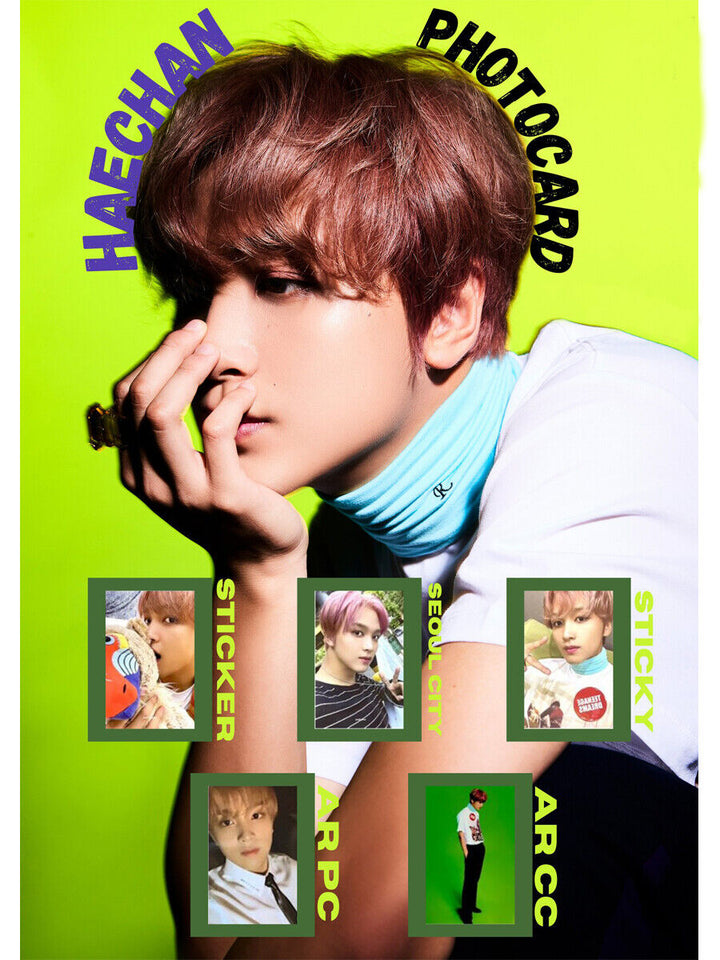 NCT 127 HAECHAN Pegatina Tarjeta fotográfica oficial Tarjeta fotográfica PC NCT127 