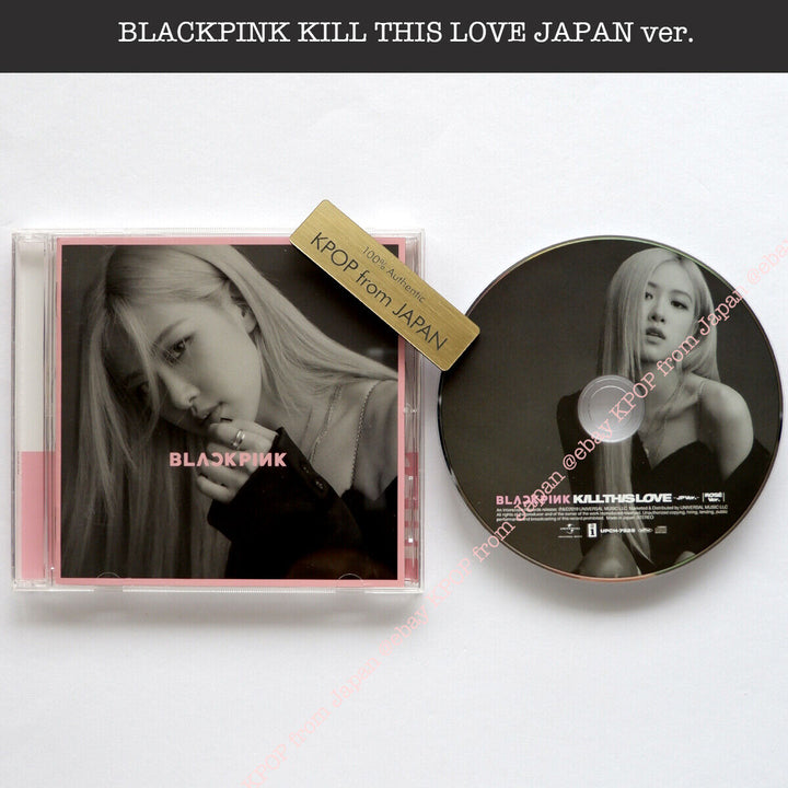 BLACKPINK KILL THIS LOVE Versión JP CD Tarjeta fotográfica oficial Jisoo Rose Jennie Lisa 