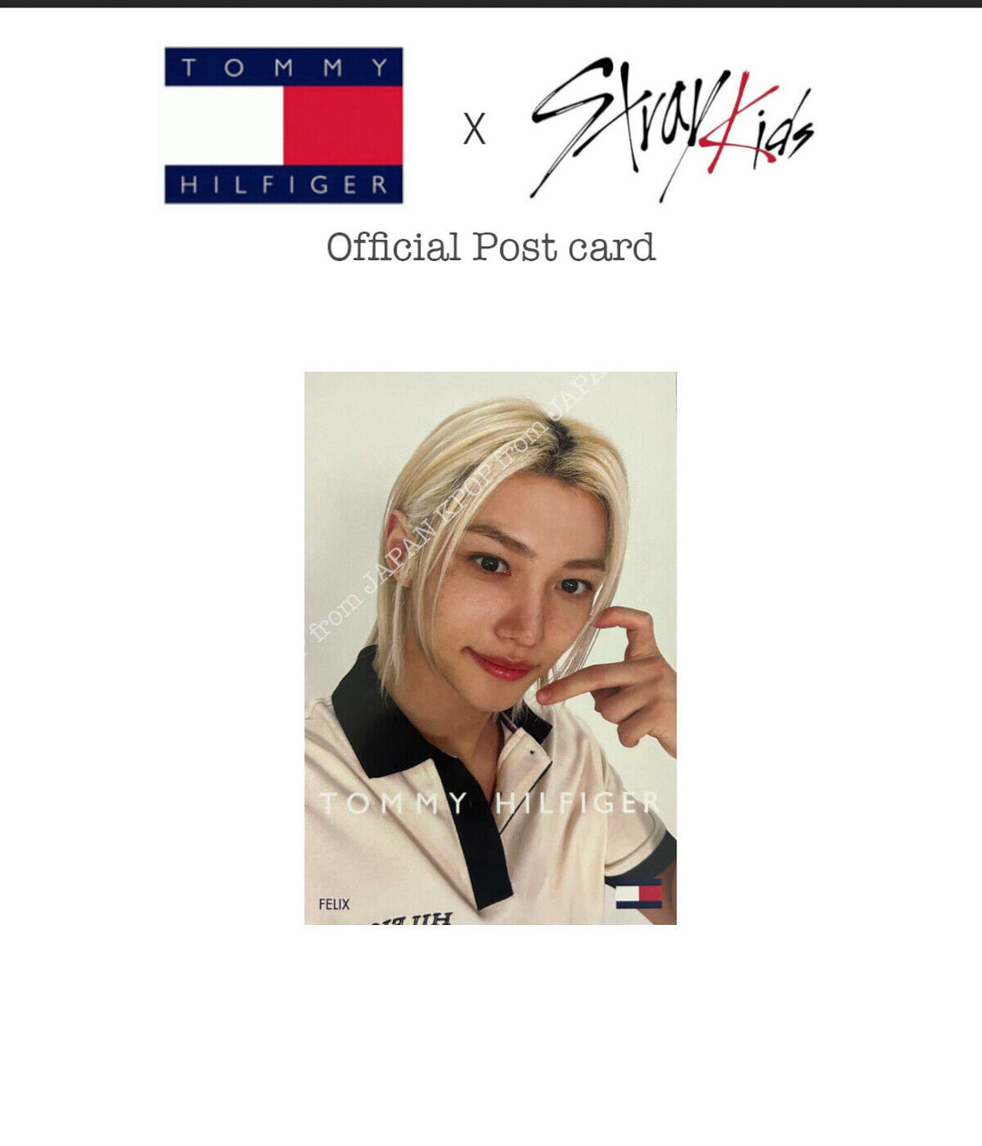 Stray kids TOMMYHILFIGER Japan exclusive Event official Postcard StrayKids