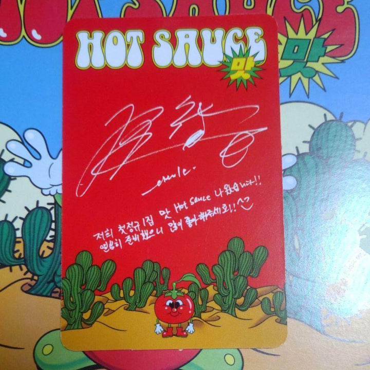 NCT DREAM Hot Sauce Chenle Tarjeta fotográfica oficial PC Crazy Bolling Chilling Cafe 7 