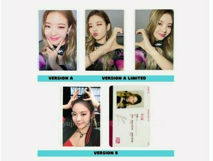 ITZY LIA IT'z Official Photocard Photo card A B 1st Limited Japan PC