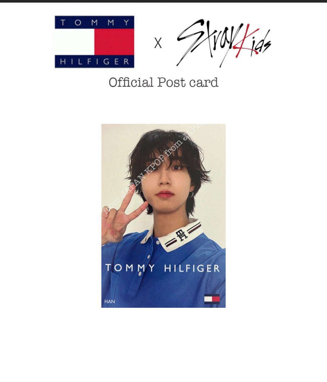 Stray kids TOMMYHILFIGER Japan exclusive Event official Postcard StrayKids