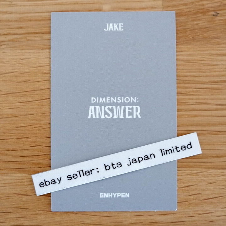 ENHYPEN Jake Repackage DIMENSION : ANSWER NO YET Official Photo card weverse