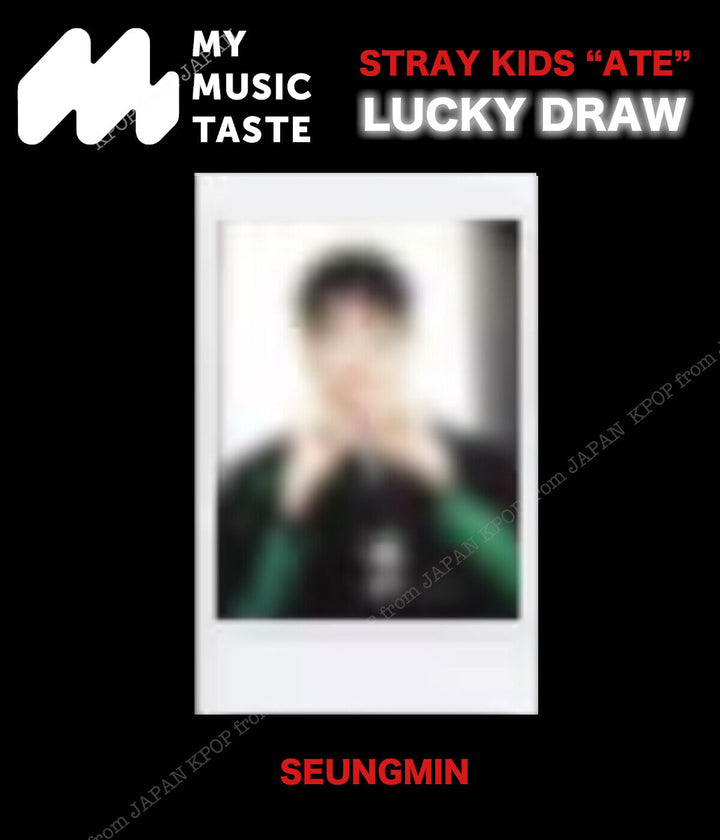 PRE STRAY KIDS ATE MMT LUCKY DRAW EVENT OFFIClAL POLAROID PHOTOCARD MYMUSICTASTE