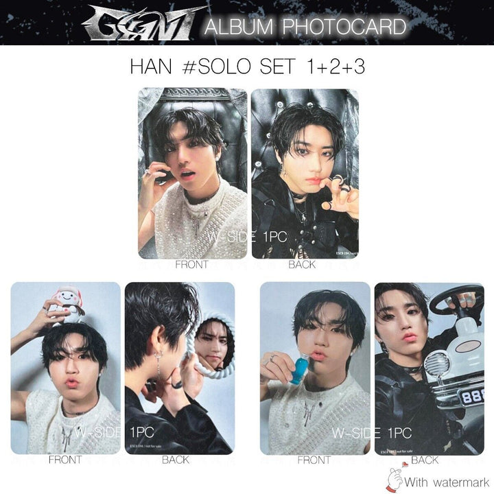 HAN STRAY KIDS GIANT JAPAN ALBUM PHOTOCARD POB LUCKY DRAW SOLO SONY