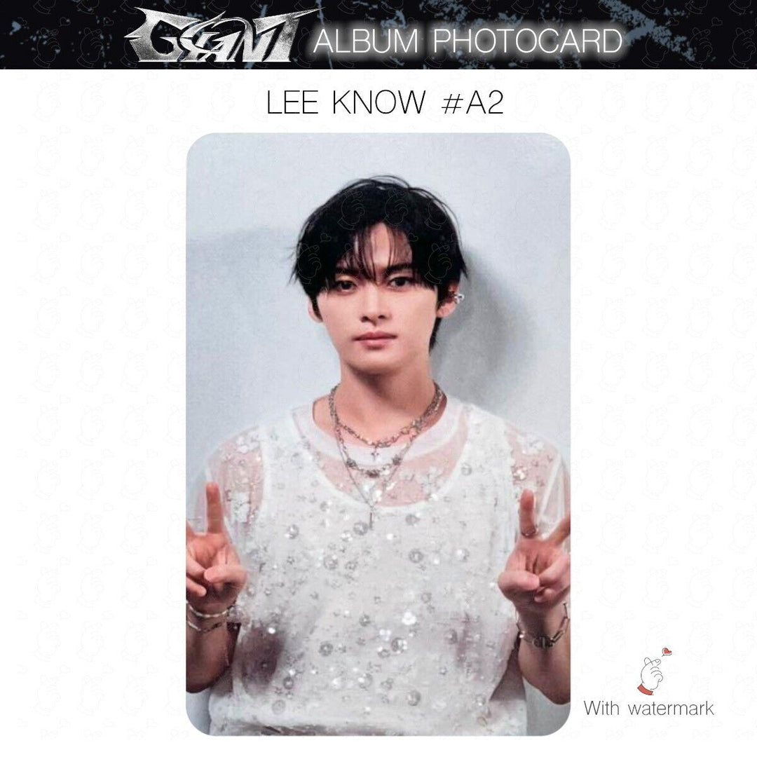 LEE KNOW STRAY KIDS GIANT JAPAN ALBUM PHOTOCARD POB LUCKY DRAW SOLO SONY