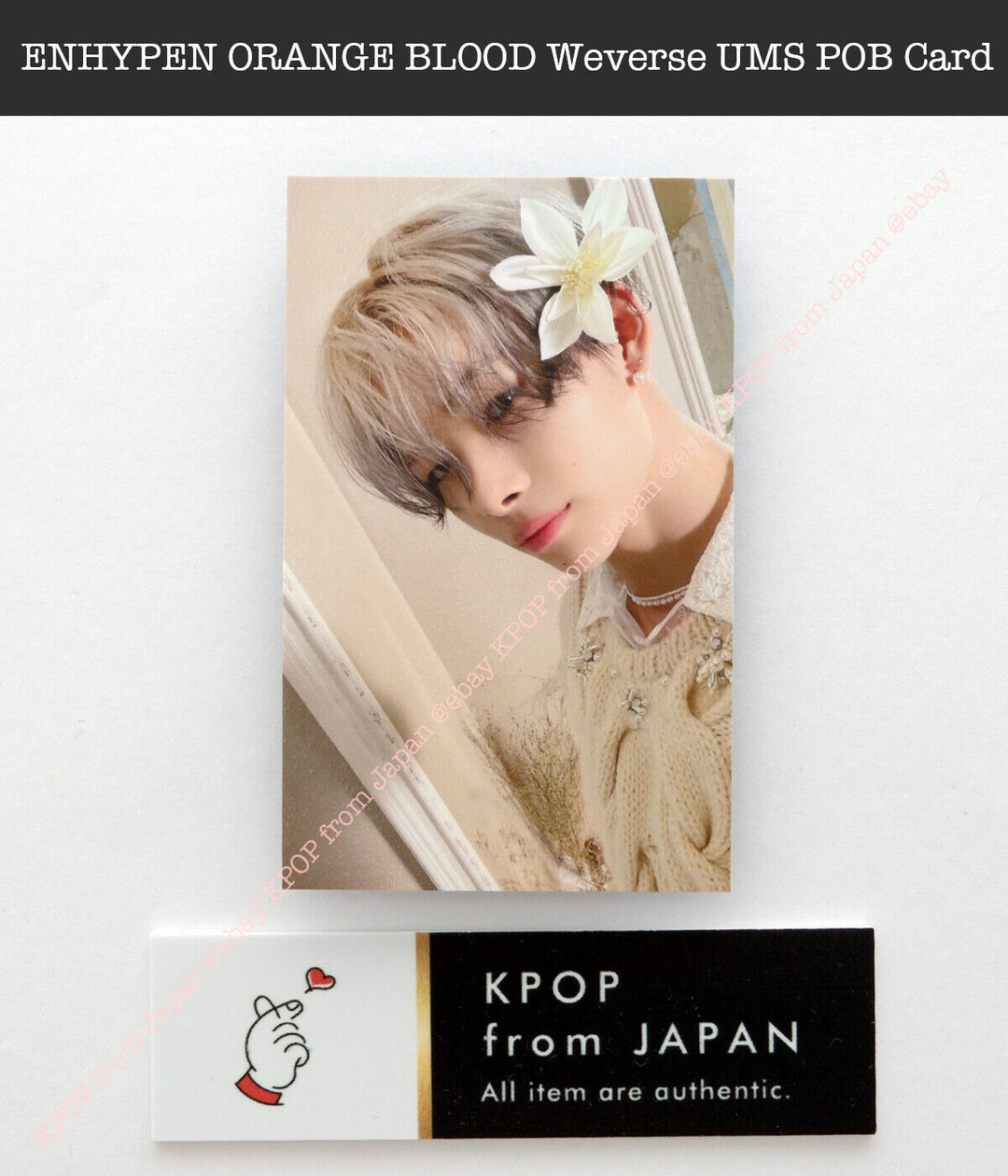 ENHYPEN ORANGE BLOOD  Weverse UMS Japan POB Lucky draw Official Photocard