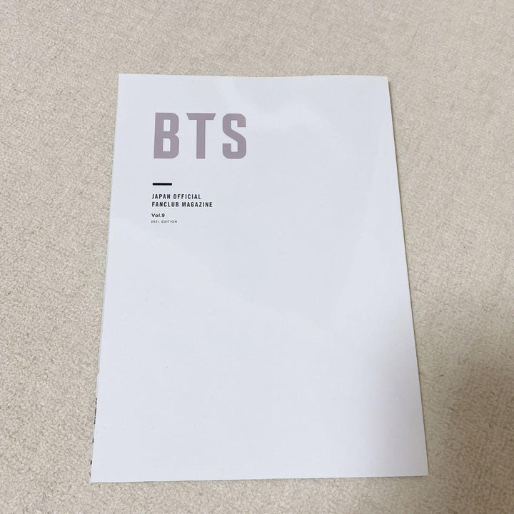 Revista oficial del club de fans de BTS Japón vol. 1 2 3 4 5 6 7 8 9 10 EJÉRCITO Club de fans JPFC 