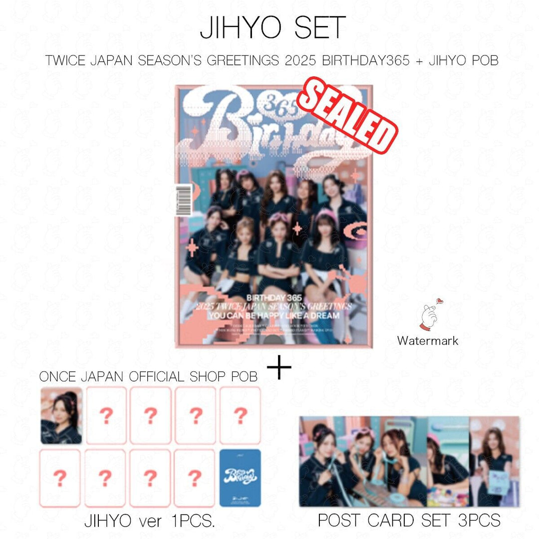 PRE TWICE JAPAN SEASON'S GREETINGS 2025 BIRTHDAY365 with ONCE POB PHOTOCARD