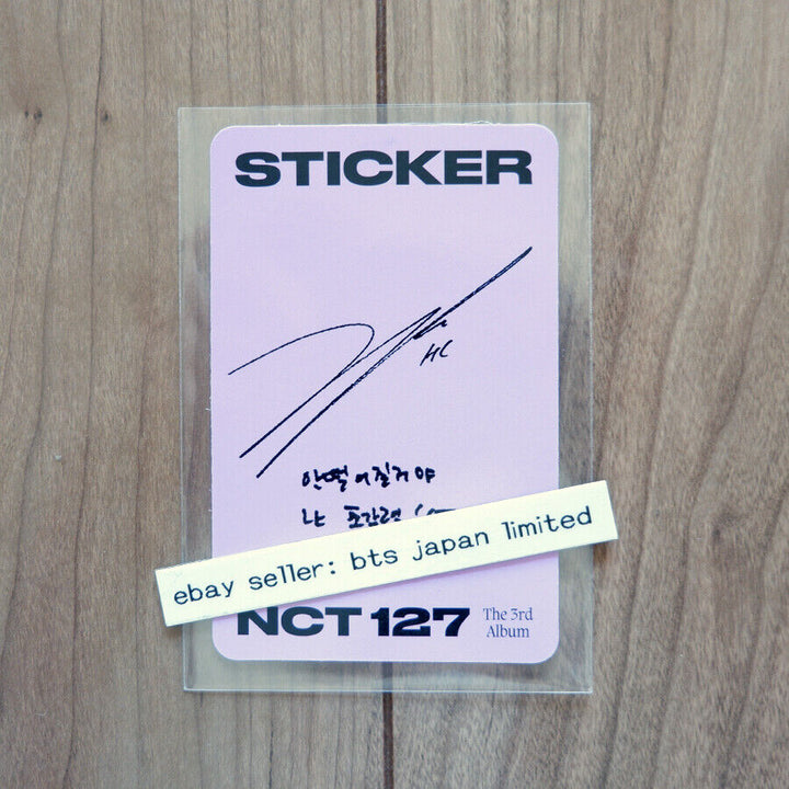 NCT 127 HAECHAN Sticker Official Photocard Photo card PC NCT127