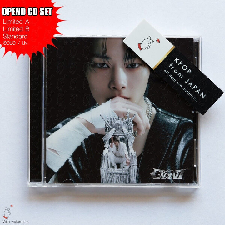 OPENED I.N STRAY KIDS GIANT LIMITED A , B , STANDARD , SOLO 4CD SET JAPAN