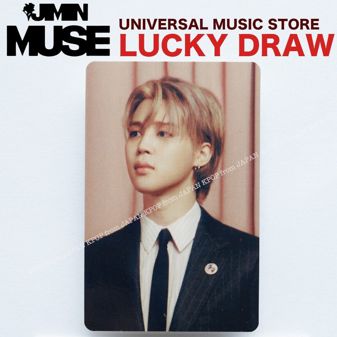 JIMIN MUSE UMS LUCKY DRAW PHOTOCARD SET JAPAN EDITION UNIVERSAL MUSIC STORE BTS