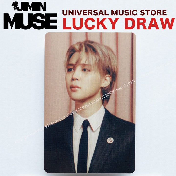 JIMIN MUSE UMS LUCKY DRAW PHOTOCARD SET JAPAN EDITION UNIVERSAL MUSIC STORE BTS