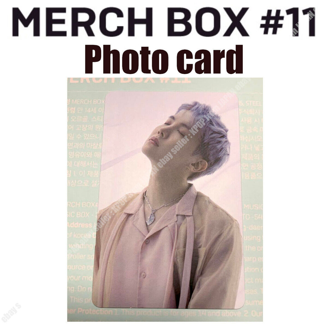 BTS MERCH BOX #11 Official photocard PC 7 RM JIN SUGA J-HOPE JIMIN V JUNGKOOK