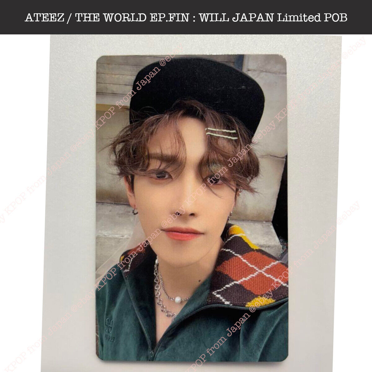 ATEEZ THE WORLD EP.FIN : WILL Tower record Japan Lucky draw Loto Photocard  PC