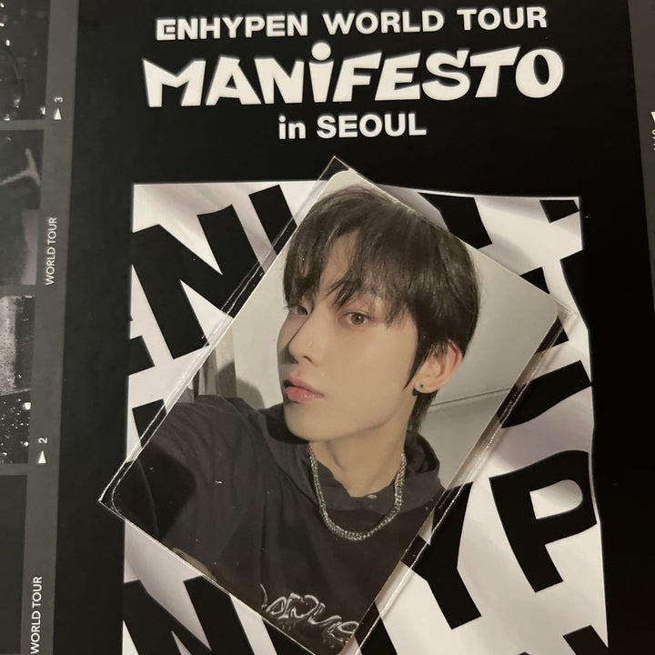 ENHYPEN WORLD TOUR MANIFESTO in SEOUL DVD DIGITAL CODE Official Photocard