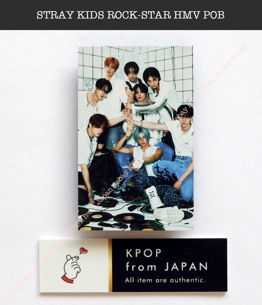 Tarjeta fotográfica oficial del sorteo de la suerte de HMV de Stray Kids ROCK-STAR Japan Limited 