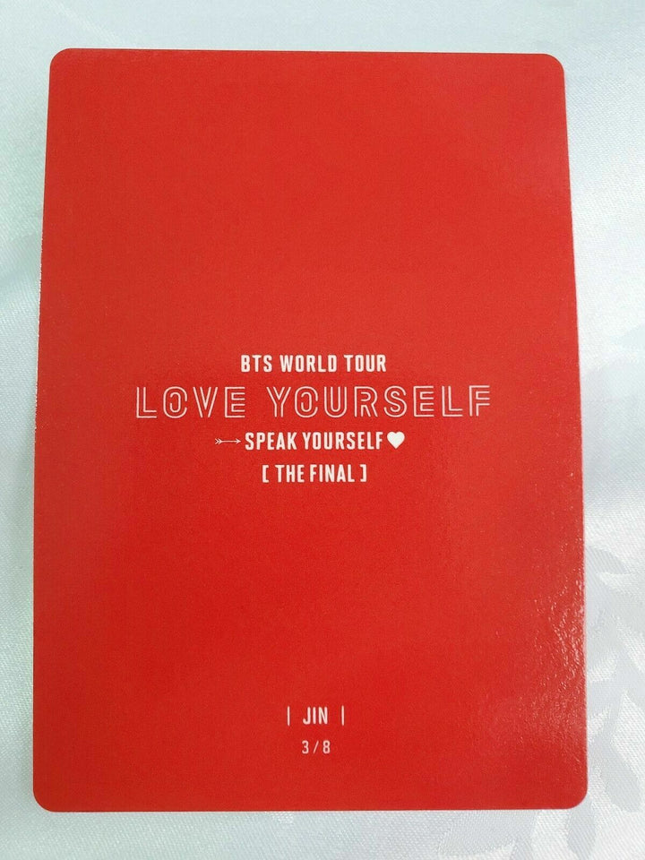 BTS Official Mini Photocard JIN SPEAK YOURSELF THE FINAL in Seoul 2019