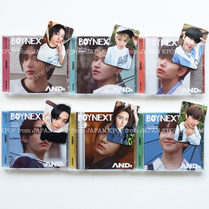 BOYNEXTDOOR AND, AND Japan SOLO CD + Photocard set JAEHYUN TAESUN LEEHAN SUNGHO