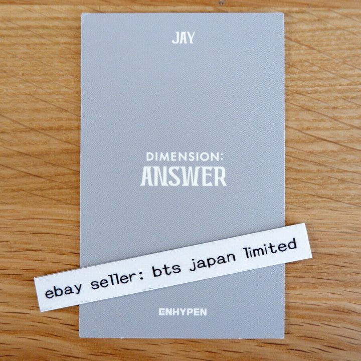 ENHYPEN JAY Repackage DIMENSION : ANSWER NO YET Official Photo card weverse