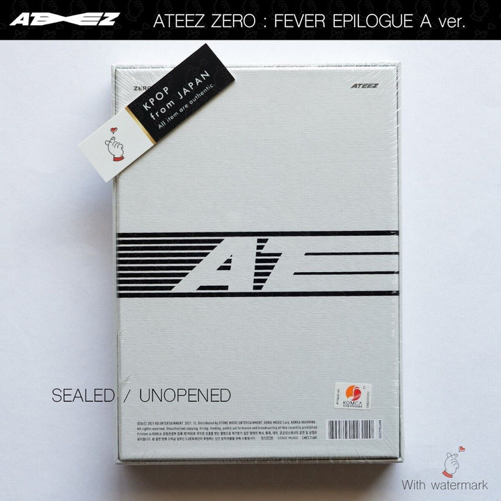 SEALED ATEEZ Zero Fever Epilogue A ver. Z ver. DIARY ver. 3Types Full Set