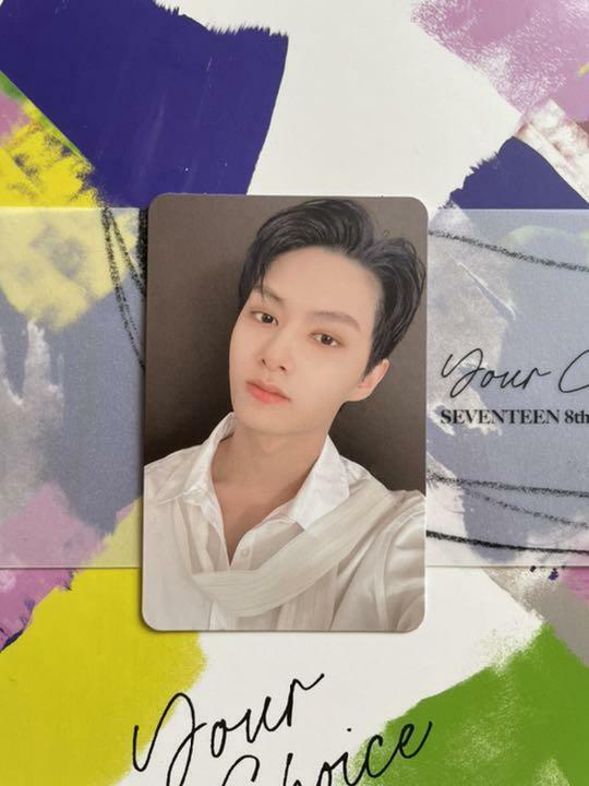 Tarjeta fotográfica oficial Seventeen Jun Your Choice Un lado Otro lado Al lado de la PC 