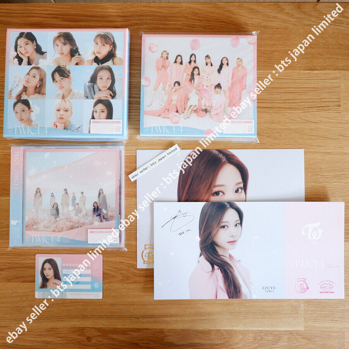 TWICE Jihyo TWICE4 CD oficial Photocard Tarjeta postal PC Tower records Limited 