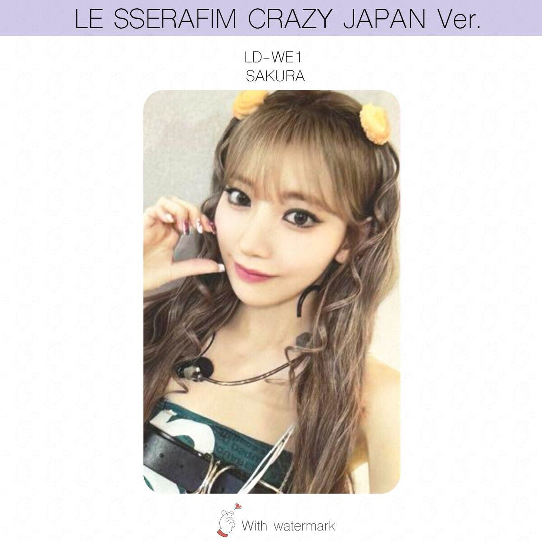 LE SSERAFIM CRAZY JAPAN ver. ALBUM POB LUCKY DRAW PHOTOCARD WEVERSE UMS HMV UNIT