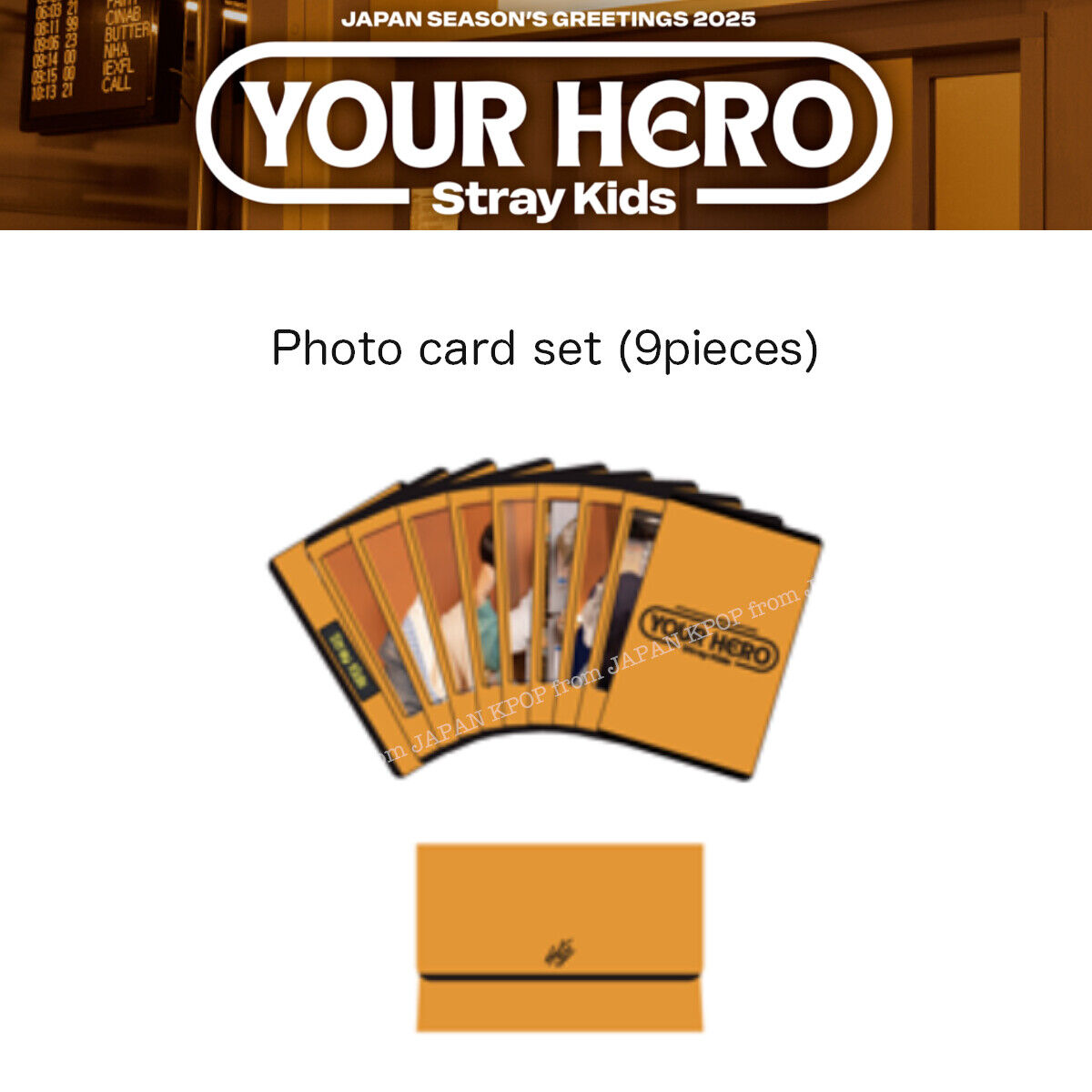 PRE STRAY KIDS YOUR HERO JAPAN SEASON’S GREETINGS 2025 MUSEUM MD PHOTOCARD  POPUP