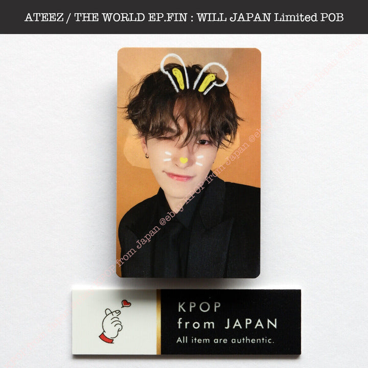 ATEEZ THE WORLD EP.FIN : WILL Japan POB Official Photocard Tower record HMV JPFC