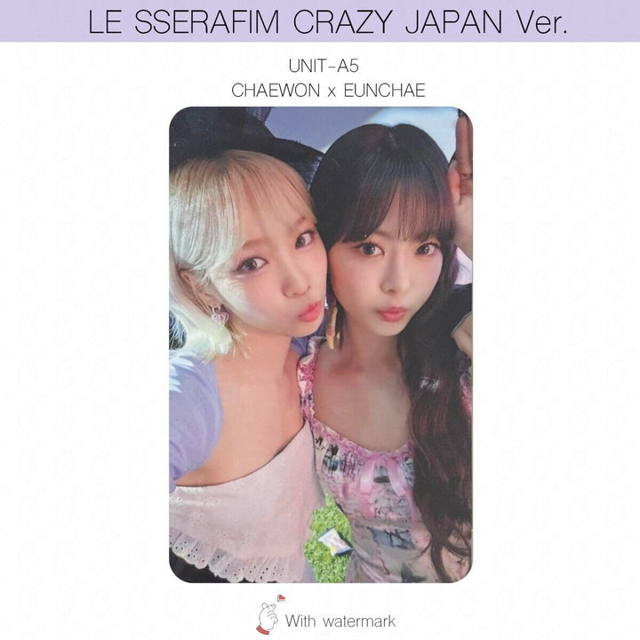 LE SSERAFIM CRAZY JAPAN ver. ALBUM POB LUCKY DRAW PHOTOCARD WEVERSE UMS HMV UNIT