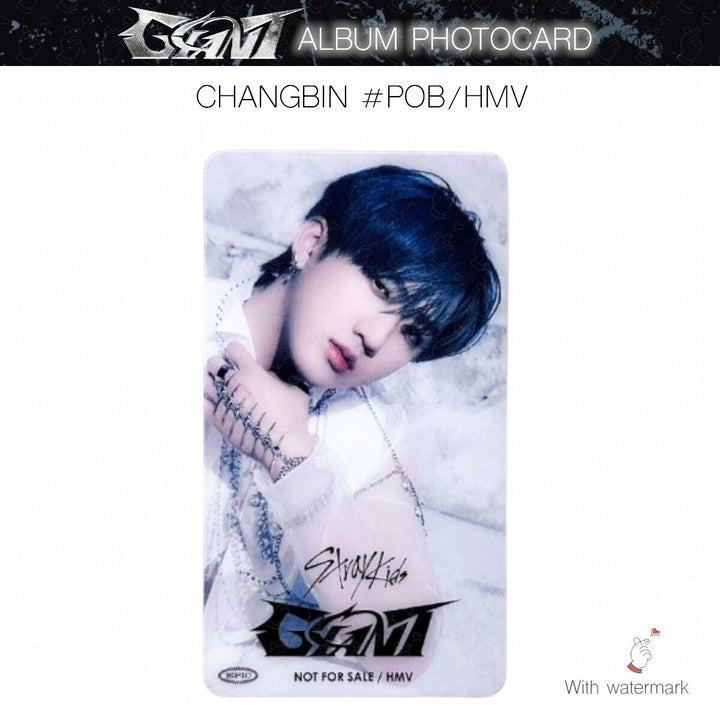 CHANGBIN STRAY KIDS GIANT JAPAN ALBUM PHOTOCARD POB LUCKY DRAW SOLO SONY