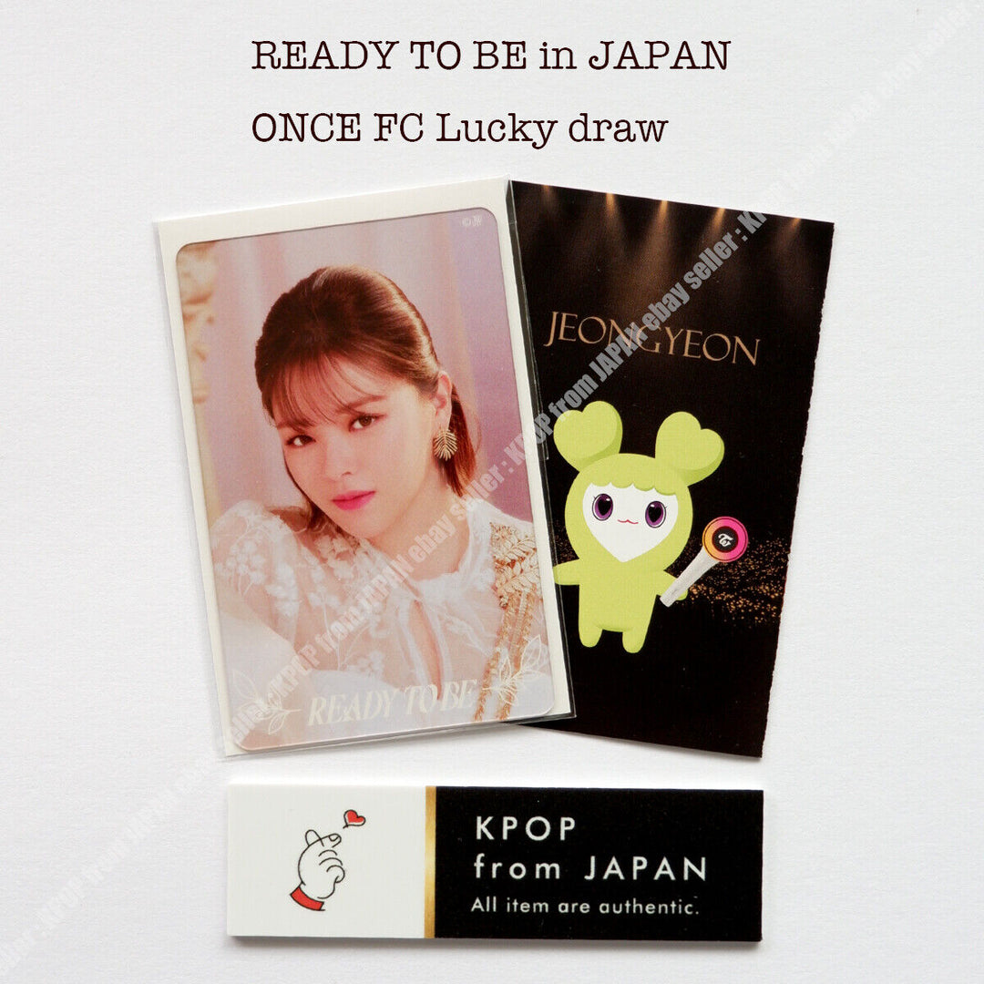 TWICE WORLD TOUR ' READY TO BE ' in JAPAN ONCE FC Lucky draw official photocard