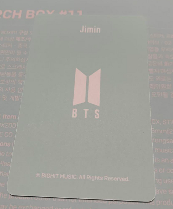 BTS MERCH BOX #11 Tarjeta fotográfica oficial PC 7 RM JIN SUGA J-HOPE JIMIN V JUNGKOOK 