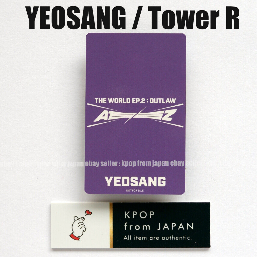 YEOSANG ATEEZ THE WORLD EP.2:OUTLAW POB Lucky draw photocard Rakuten UMS japan