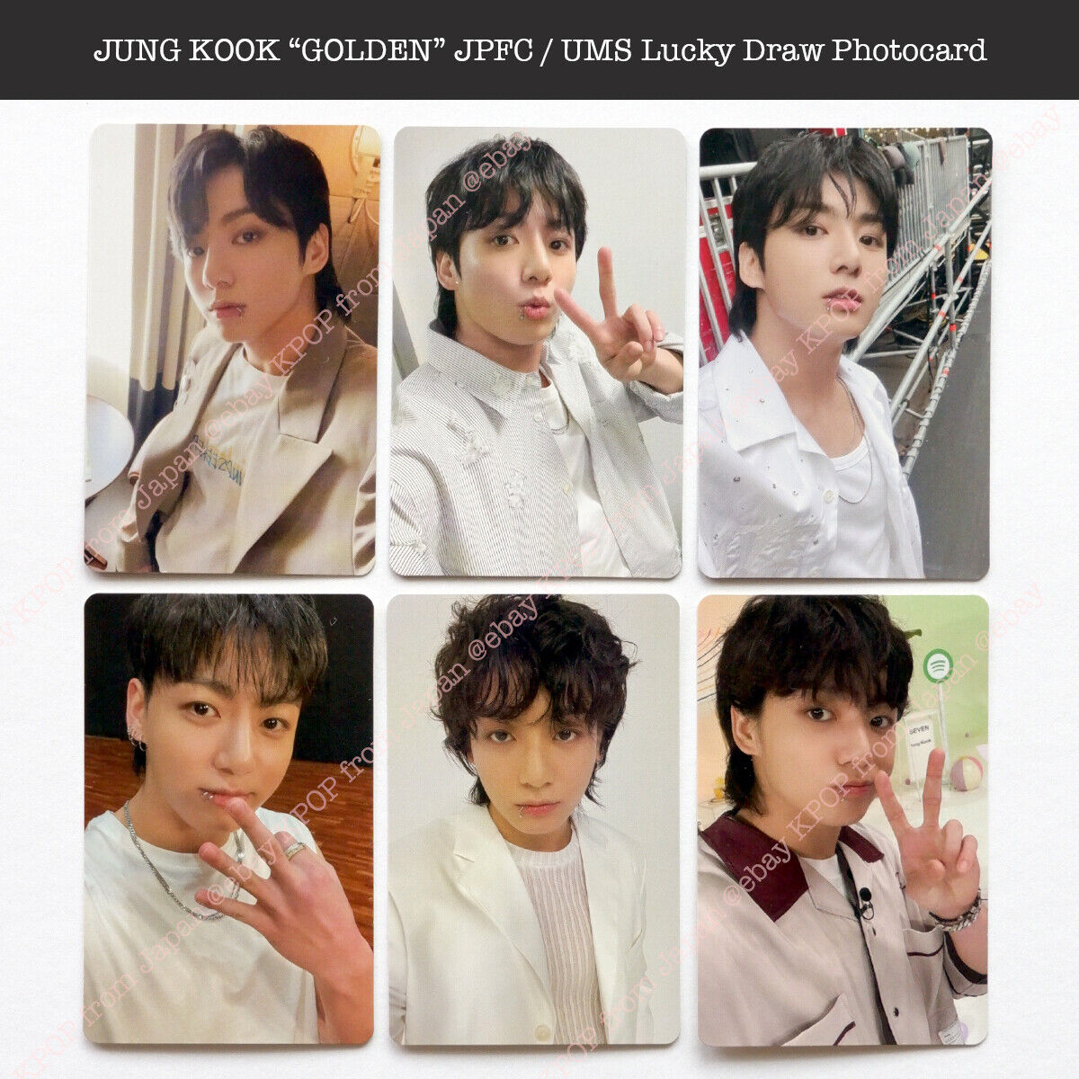 JUNGKOOK GOLDEN Japan JPFC Weverse UMS Japan Lucky draw photocard