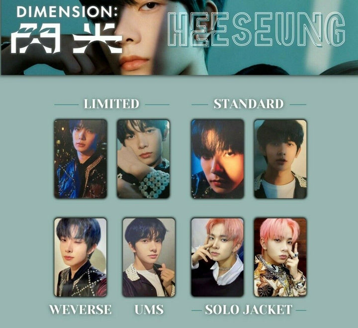 ENHYPEN HEESEUNG DIMENSION : SENKOU Official Photo card Solo Universal weverse