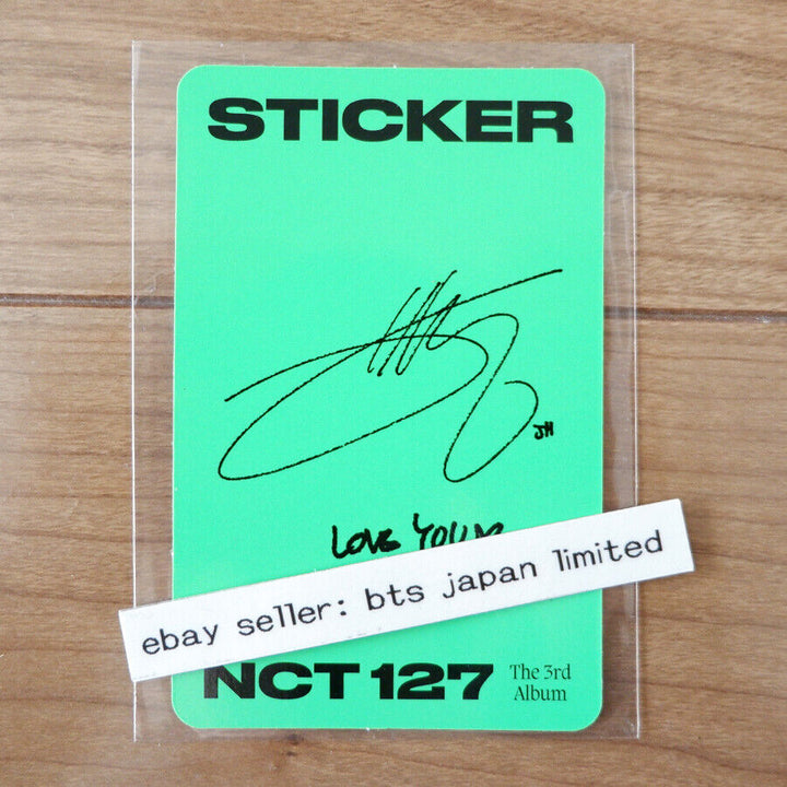 NCT 127 JAEHYUN Sticker Official Photocard Photo card PC NCT127