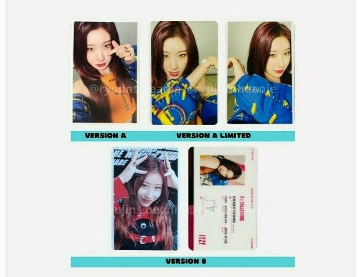 ITZY Chaeryeong IT'z Tarjeta fotográfica oficial Tarjeta fotográfica AB 1st Limited Japan PC 