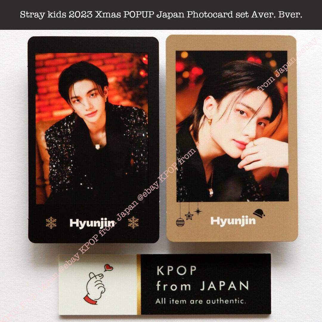 Stray kids 2023 Xmas POPUP Japan Official Photocard set Aver. Bver.