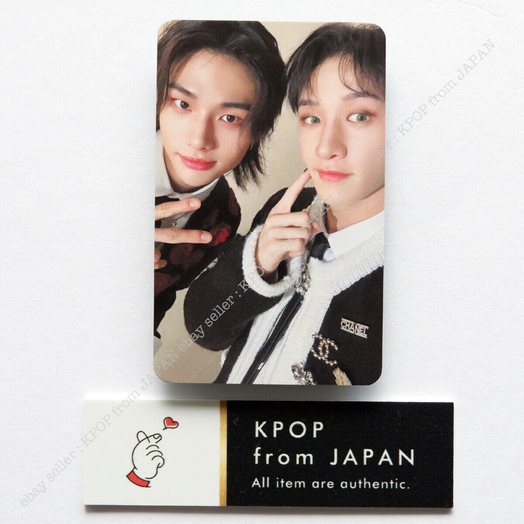 Tarjeta fotográfica oficial de la unidad POB de Stray Kids Social Path JAPÓN Hyunjin Han Bang chan 